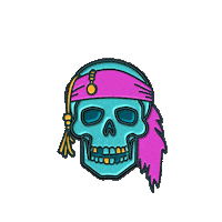 Pirates Of The Caribbean Skull Sticker by Disney+
