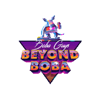 boba_guys retro robot future guys Sticker