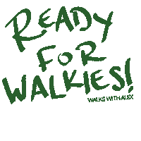 WalksWithAlex dog walking dog walk dog walker dog boarding Sticker