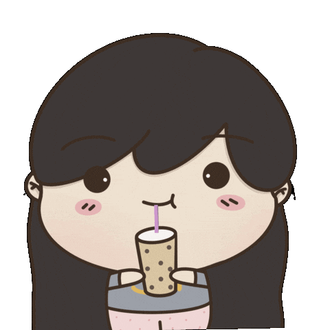 Happy Bubble Tea Sticker