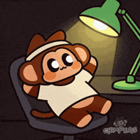 Tired All Night GIF by Chimpers