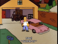 Scared Season 3 GIF by The Simpsons