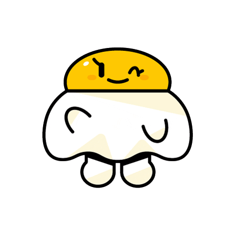 eggdropofficial giphyupload hi wink sunny Sticker
