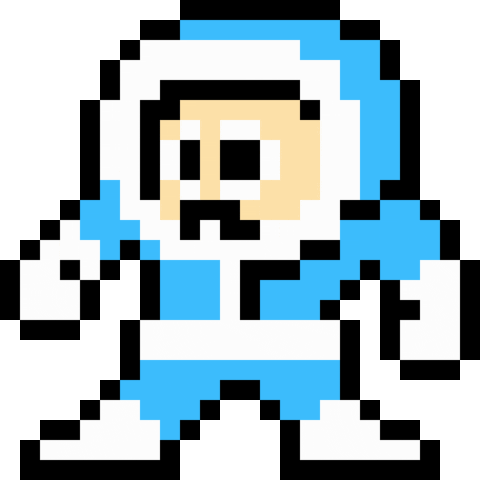 JavaJake pixel nintendo ice boss Sticker