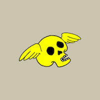 complejoconejo glitch skull death mementomori GIF