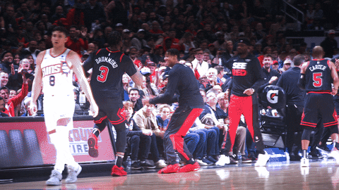 Happy Andre Drummond GIF by Chicago Bulls