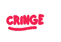 Cringe Sticker by Gummy Industries