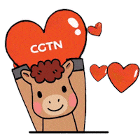 Love You Thumbs Up Sticker by CGTN V-Studio