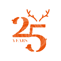 Pinewood_official logo orange tree anniversary Sticker