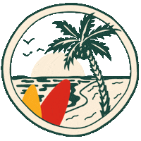 Travel Beach Sticker by Mo' Bettahs