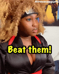 Naruto Beat Him GIF