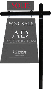 Real Estate Sold Sign Sticker by The Dinsky Team