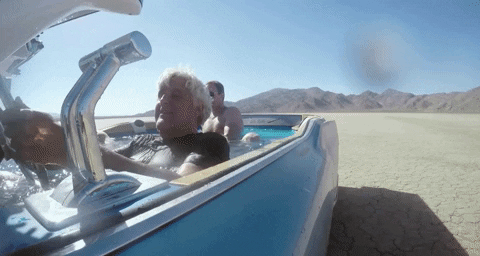 driving swimming pool GIF by Jay Leno's Garage