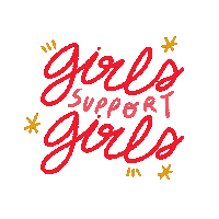 StudioLouu girl power feminism sorority girls support girls Sticker