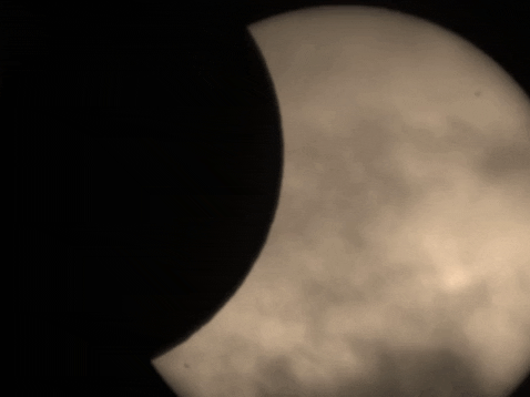 ccaf595 giphygifmaker eclipse sun moon telescope GIF