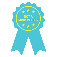 boldfacedgoods award blue ribbon mind reader boldfaced Sticker