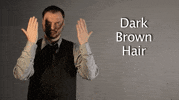 sign language dark brown hair GIF by Sign with Robert