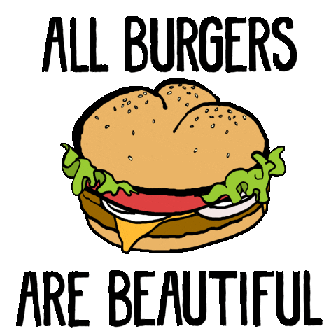 Chicken Burger Vegan Sticker by GIPHY Studios 2021