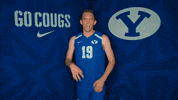 Yelling Lets Go GIF by BYU Cougars