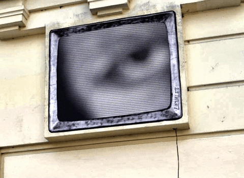 recording street art GIF by A. L. Crego
