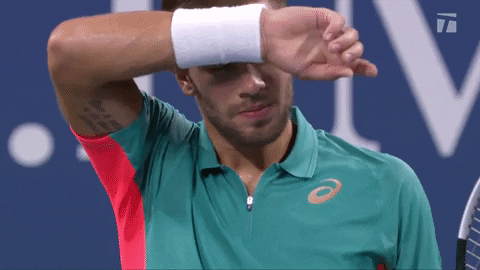 Sweating Us Open GIF by Tennis Channel