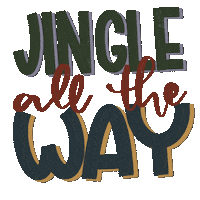 Christmas Lettering Sticker