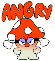 Angry Mushroom Sticker by Originals