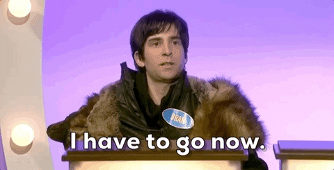 i have to go now jeopardy snl GIF by Saturday Night Live