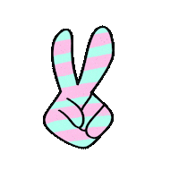 Hand Peace Sticker