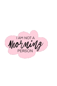 Sleepy Morning Sticker
