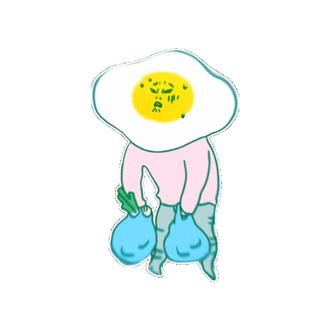 fuwatoroproko giphygifmaker egg たまご proko Sticker