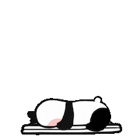 Get Up Sleeping Sticker by Shiny bear