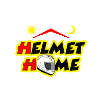 Helmethome helmet helmethome helmet home Sticker