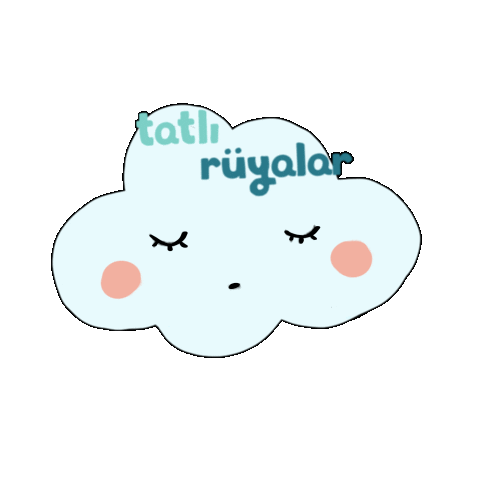 yasemins uyku gece iyi geceler bulut Sticker