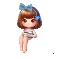Coffee-Break Girl Sticker