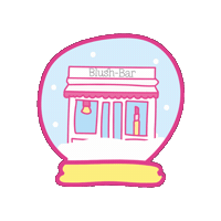 Tienda Snowglobe Sticker by Blush-Bar