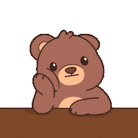 Bored Teddy Bear Sticker by BEARISH