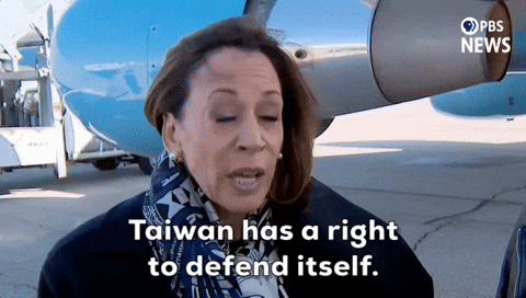 Kamala Harris Taiwan GIF by PBS News