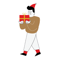 Christmas Gift Sticker by Earnest Collective