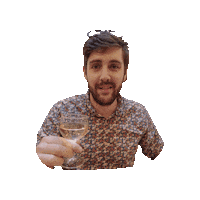White Wine Cheers Sticker by Nosadillo Hostel