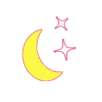 Night Sleeping Sticker by Sand & Sky