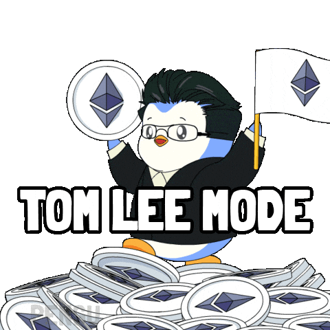 Tom Lee Money Sticker by Pudgy Penguins