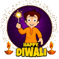 Festival Of Lights Diwali Sticker by Chhota Bheem