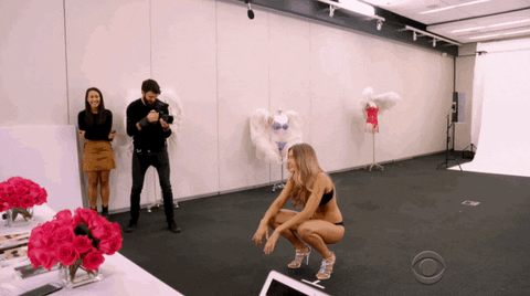 Excited Gigi Hadid GIF by Victoria's Secret Fashion Show
