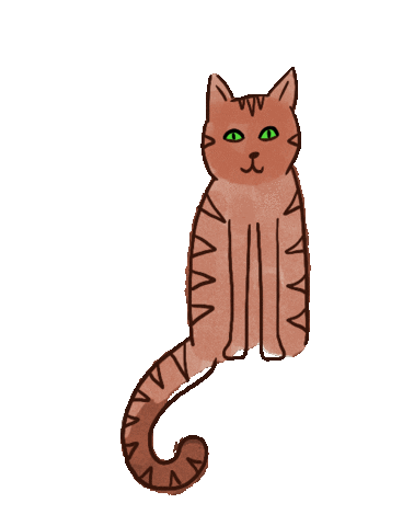 Melmade love cat kiss hearts Sticker