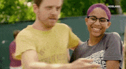 aww love GIF by GAYCATION with Ellen Page and Ian Daniel