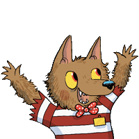 Monster Wolf Sticker by Albert Arrayás