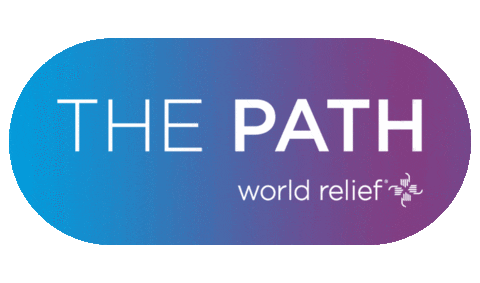 worldrelief giphyupload wr the path world relief Sticker