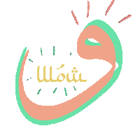 Typography Wow Sticker