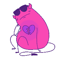 Break Up Love Sticker by Lisa Vertudaches